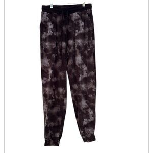 Women’s Three Dots Cozy Black & Gray Jogger Sweatpants, small